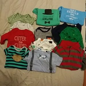 Assorted onsies 0-3mo